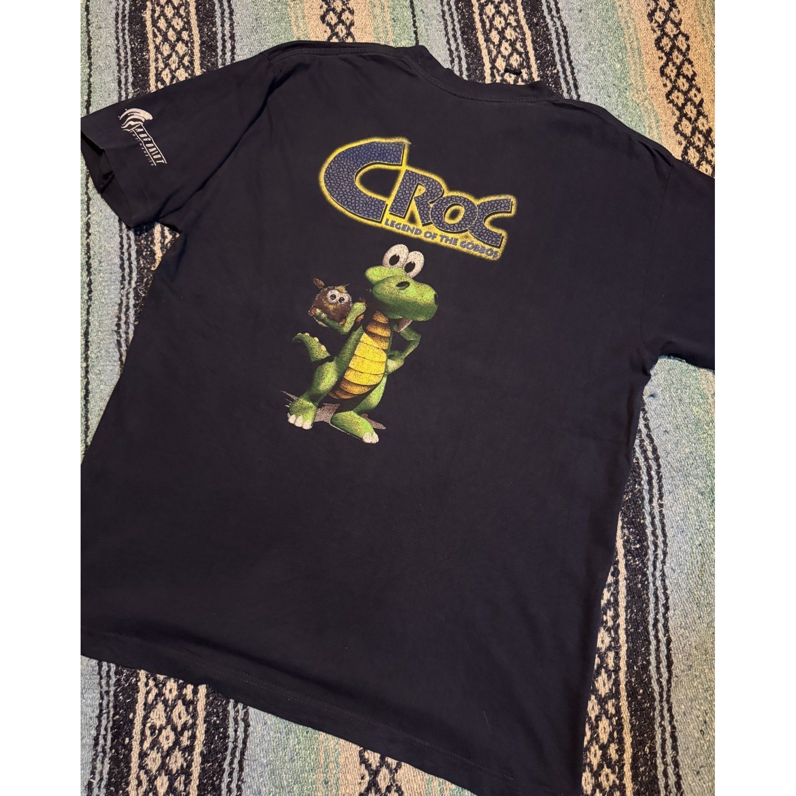 Vintage Croc Legend Of The Gobbos 1997 Promo Game Playstation Sega Rare Shirt L